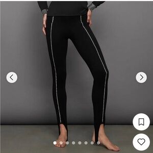 Carbon38 Rhinestone Stirrup leggings XS